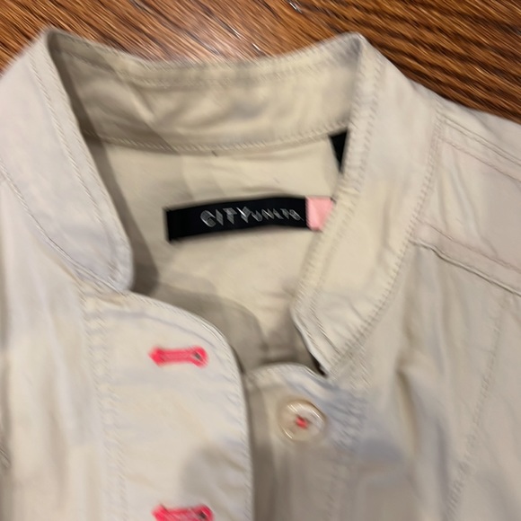 City UNLTD Nordstrom Bomber Style Jean Jacket 8 - Picture 2 of 4